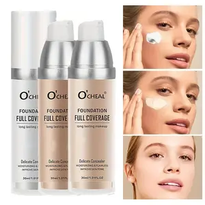 3 Color Temperature Changing Liquid Foundation Cosmetics Moisturizing Concealer Long Lasting Anti Sweat Easy To Use Makeup Cream Beauty Natural Makeup