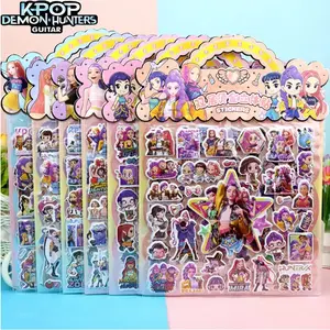 1pc KPop Hunters Laser Cut Stickers - Tiger Rumi Mira Zoey Anime Decals, Office & School Supplies Decoration Gift for Fans