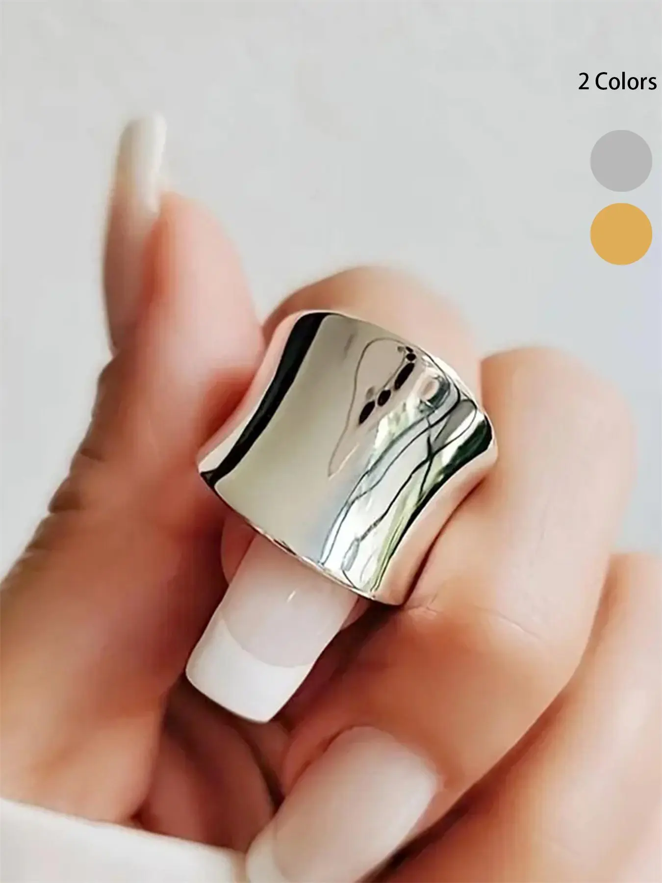 Fashionable Geometric Glitter Ring, Elegant Jewelry for Women for Party and Daily Wear, Trendy Statement Ring Gift for Her, Elegant Exaggerated Ring, Geometric Rings, Copper Band Rings, Elegant Glittering Ring, Beautiful Rings