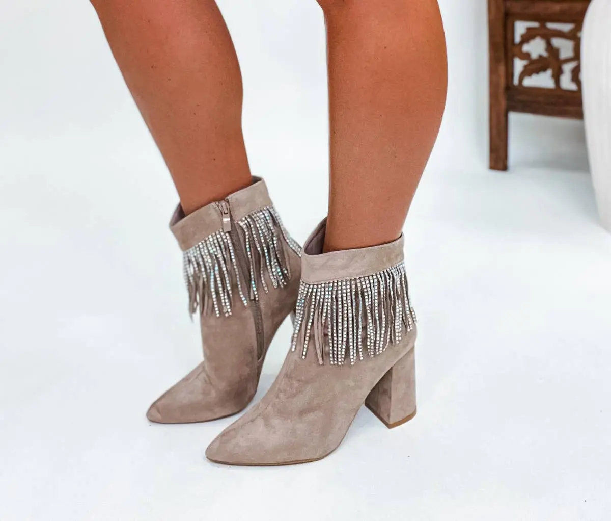 Denver Fringe Booties (was $56.90)