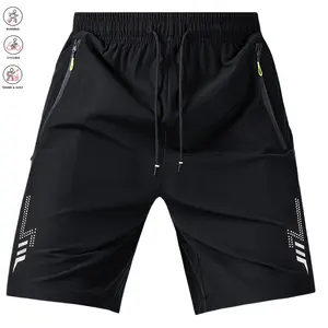 Lightweight   - Elastic Waist with Adjustable Drawstring, Side Pockets,  Fabric for Basketball, Running, Beach & Outdoor Sports - Athletic , Workout Gear, Regular Fit, Comfortable Fit, Gym Enthusiasts Quick-Dry Shorts Set men's summer Casual Breathable
