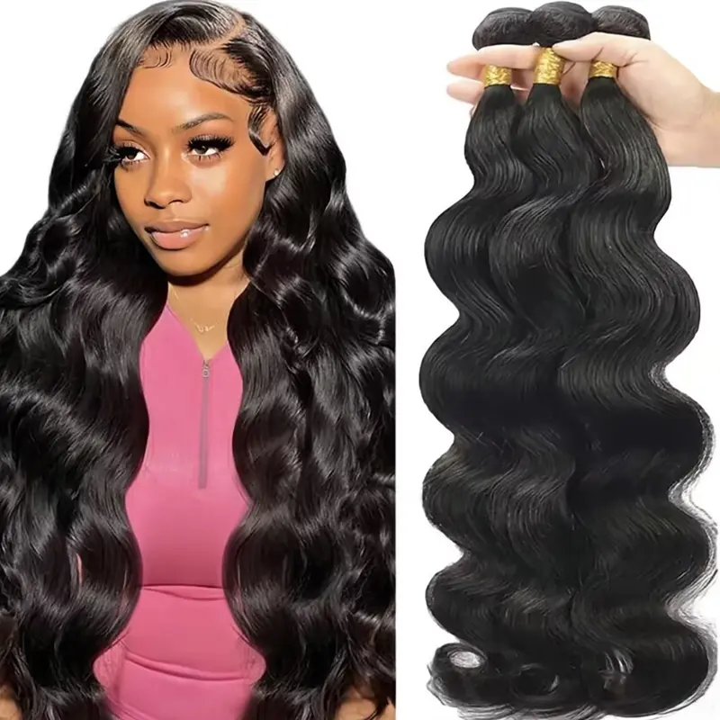 Cute Bein Body Wave Hair Bundles Bone Straight Unprocessed Virgin Human Hair Bundles 100% Raw Unprocessed Virgin Human Hair Straight 613 Blonde Color Bundles