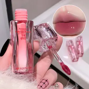 1pc Shimmering Glossy Lip Glaze Lipgloss, Mirror Finish Non-Sticky, Instant Glass Lips, Skin Brightening, Autumn Winter Lip Care, Holiday Gift