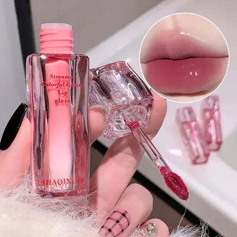 1pc Shimmering Glossy Lip Glaze Nonstick Lipgloss, Beauty Gloss, Mirror Finish Non-Sticky, Instant Glass Lips, Glowing Lips, Skin Brightening, Autumn Winter Lip Care, Holiday Gift