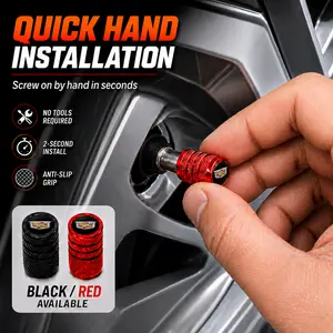 For Cadillac Escalade XT5 CT5 XT4 XT6 LYRIQ CT4 V-Series CTS ATS SRX, Car Tire Valve Stem Caps, Wheel Air Valve Covers, Dustproof Tire Accessories, Universal Wheel Rim Decoration, Easy Install Auto Exterior Accessory Gift for Drivers