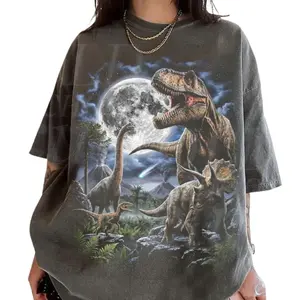 The Vintage Dinosaur Comfort Color Shirt, T Rex Jurassic Prehistoric Dino ShirtCrew Neck, Menswear Top, Womenswear Top Underwear Streetwear