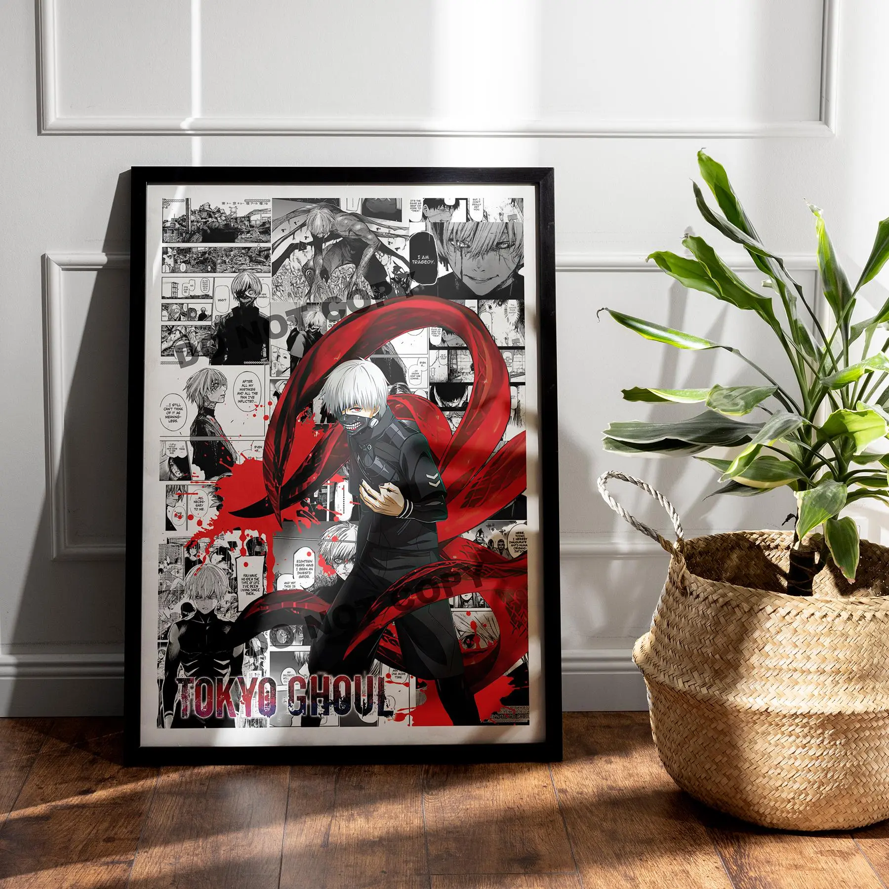 Anime Manga POSTER UNFRAMED- Tokyo Ghoul .- Curated Manga Panels - Wall Art - Ken Kaneki - Anime Gift