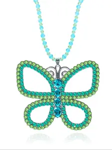 Hollow Out Butterfly Design Pendant Necklace for Women, Fashion Jewelry for Party, Daily Clothing Decor, Trendy All-match & Exquisite Jewelry for Birthday Gift