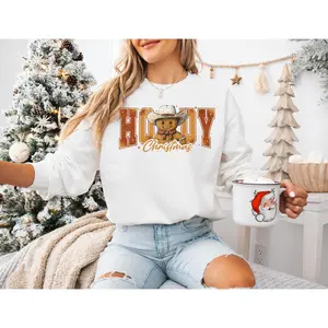 Howdy Gingerbread Cowboy Crewneck Sweatshirt gingerbread sweatshirt