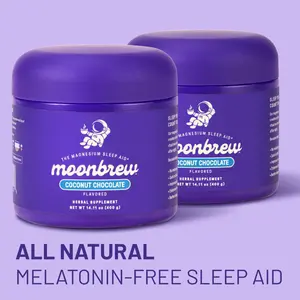 MoonBrew Coconut Chocolate 2-Pack Bundle – Coconut Chocolate (x2) | Melatonin-Free Nighttime Magnesium Sleep Drink | Bundle & Save MoonBrew Coconut Chocolate 2-Pack Bundle – Coconut Chocolate (x2) | Melatonin-Free Nighttime Magnesium Sleep Drink | Bundle & Save