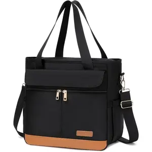 Utility Medium Tote for Women & Men, Multi-Pocket Crossbody Handbag with Shoulder Strap
