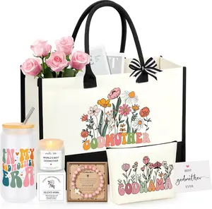 Godmother Proposal , Will You Be My Godmother from GodChild, Mothers Day Christmas Birthday Gifts for Godmom Gifts Ideas Basket Set of 5