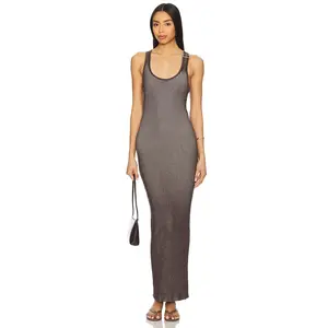 LIONESS Rebirth Maxi Dress in Chocolate