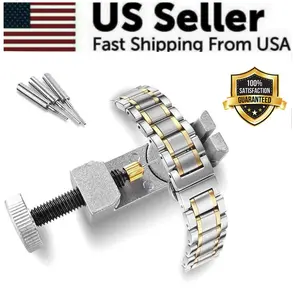 Metal Adjustable Watch Band Strap Bracelet Link Pin Remover Repair Tool Kit US