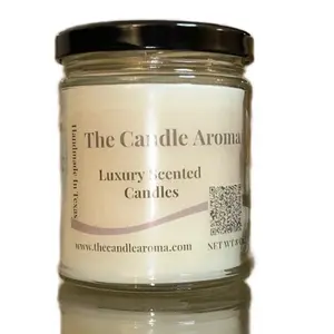 The Candle Aroma Luxury Scented Candles Baccarat Rouge (our version) Handmade in Texas 9 oz Net Weight Decor Glass