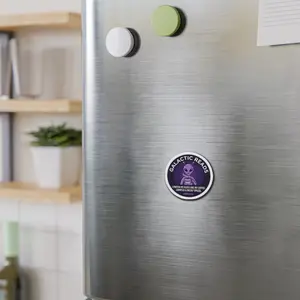 Galactic Reads Alien with Coffee die-cut magnet | Bookish, Sci-Fi Humor