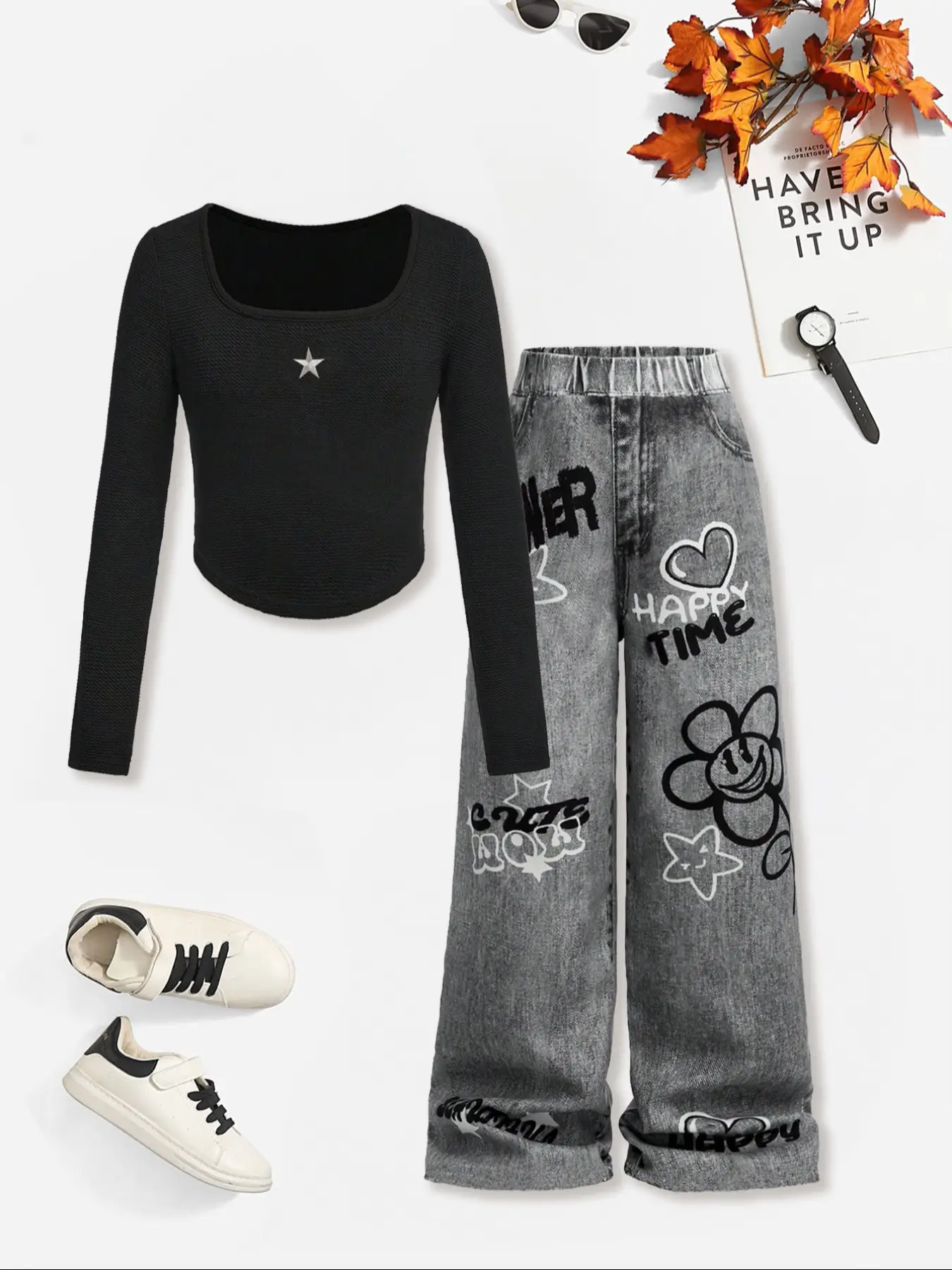 Girls' Casual Set, Comfortable & Stylish Design, Perfect for Daily Wear, Kids Fashion Essentials, Girls Clothing Collection