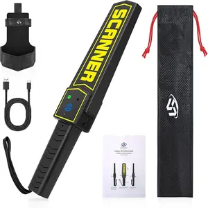 Handheld Metal Detector Wand Rechargeable, High-Sensitivity  Detector, for  Inspection, Detect Various Metal Objects, Nails, ,  (with Built-in )