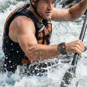 Smart Watch for Diving (snorkeling), surfing, drifting Swimming Sports Watches 5ATM Waterproof with Flashlight Compass 100+ Sports Modes Watches 24hour Heart Rate Monitoring Bluetooth Text Call Blood Oxygen/Blood Pressure/Sleep Monitor for Iphone Android