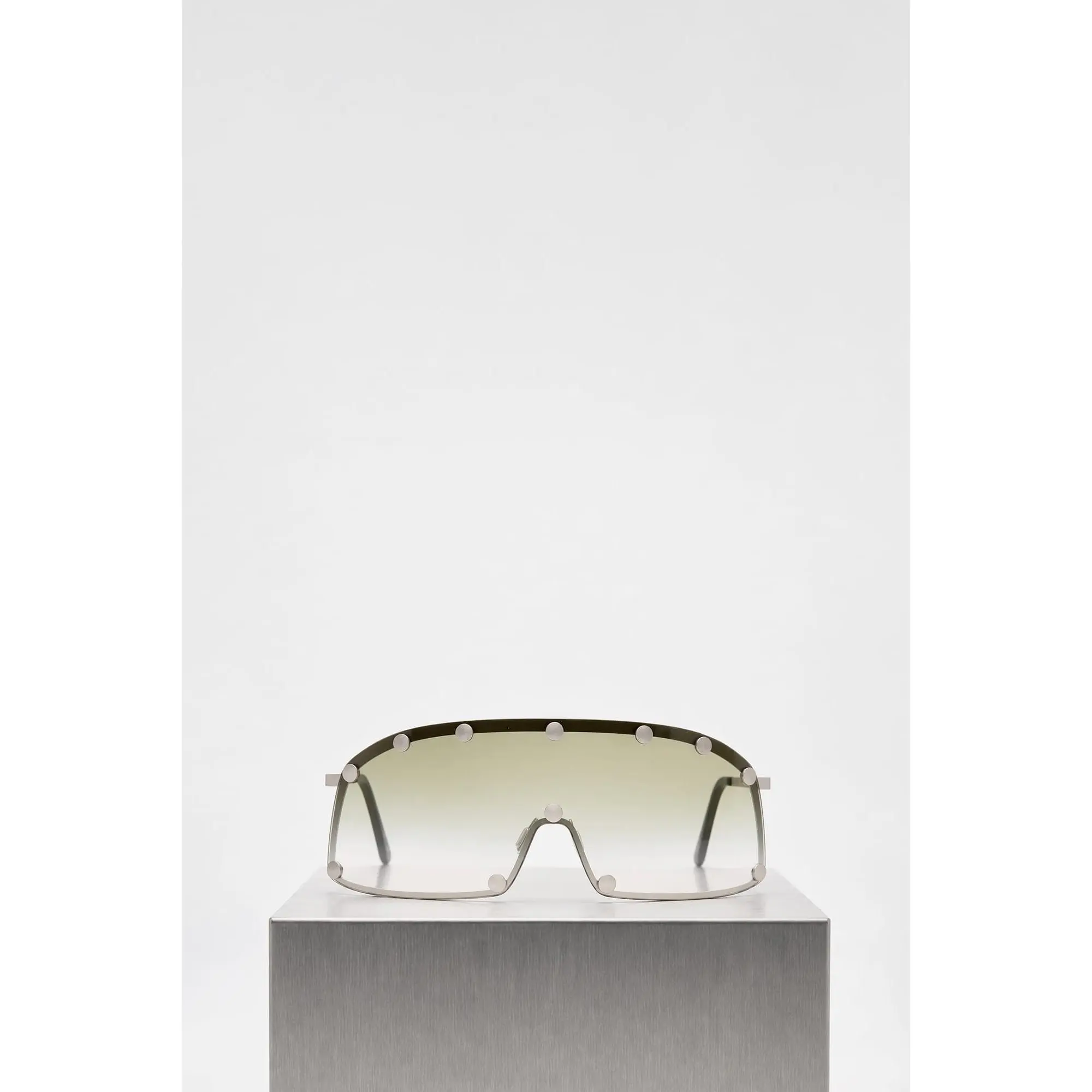 Rick Owens Shielding Sunglasses in Silver and Bosco