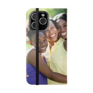 Personalized Photo iPhone Wallet Flip Case with Card Slot