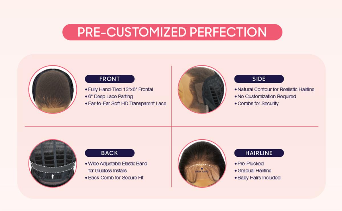 Outre HD Lace Frontal Wig Perfect Hairline Glueless Fully Hand-Tied 13X6 Lace Wig PH 13