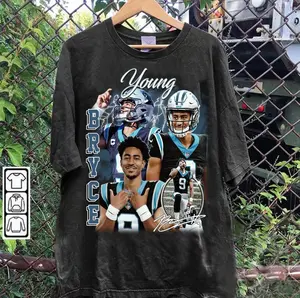 Vintage 90s Graphic Style Bryce Young T-Shirt, Bryce Young shirt, Vintage Oversized Sport Tee, Retro American Football Bootleg Gift