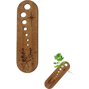 Wooden Vegetable Leaf Separator Pottery Herb Stripper Tool Fun Kitchen Gadgets Exquisite Herb Stripper Bowl Gifts for Kitchen Suitable for Home Use & Chefs