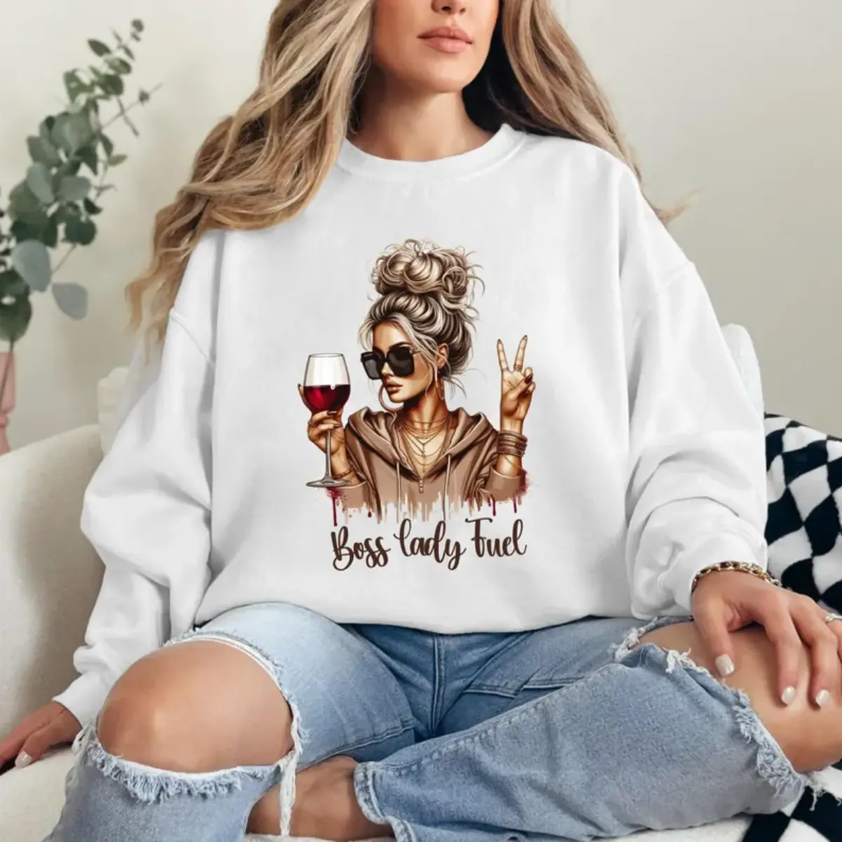 Boss Lady Sweatshirt, Girl Boss Crewneck, Fashion Woman Design, Love Yoursel, Girl Boss Gift, Bestfriend Gift, Wife Gift, Woman Business