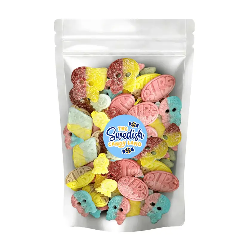 Bubs & Swedish Candy Sweet/Sour Mix 1 LB Snack Bonbon