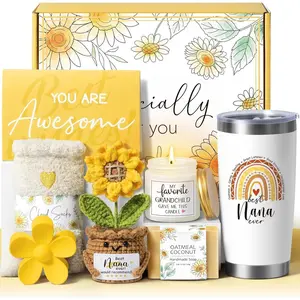 Grandma Christmas Gifts for Nana from Granddaughter Grandchildren Grandkids,  Nana Birthday Gifts for Grandma Mothers Day  Basket for Grandmother  Mimi Grammy,  Granny  Set