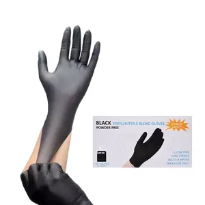 100 Pcs Disposable Durable Nitrile Gloves, Ideal for Kitchen Cleaning, Ink Printing, Car Repair, Food Prep, Hotel Catering, Daily Protection, Rubber Gloves For Dishwashing
