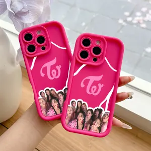 Popular South Korean Girl Group T-TWICE Phone Case Suitable for iPhone 17 16e 16 15 14 13 12 11 Mini Pro Max Air X XR XSMAX 8 7 Plus Anti Fall Soft TPU Back Cover