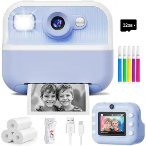 Camera, Front Rear Dual Selfie  Camera with 1080P Videos, Holiday Birthday Gifts for   3-12,  Portable Travel Print Digital Camera  for 4 5 6 7 8 9 Year Boys Girls