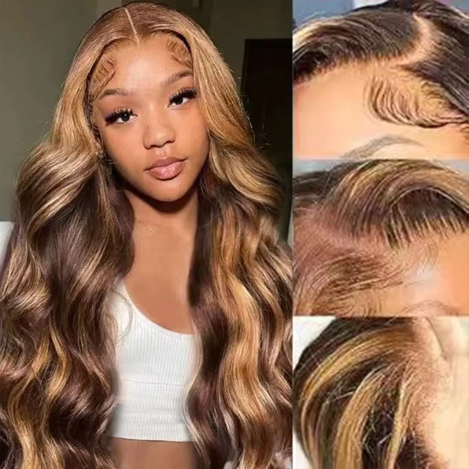 【Black/Burgundy/Highlight  22-30inch】Straight/Body Wave Lace Front Wig 150 density 13x4 Lace Wig For Black Women Human Hair Wigs Transparent Lace Front Wigs Human Hair With Baby Hair