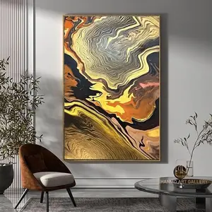 Acrylic Paint Pour on  Canvas - 24x48