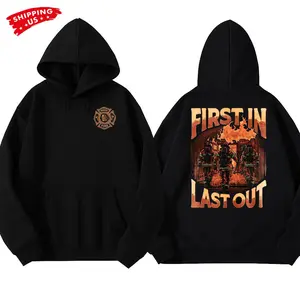 Firefighter First In Last Out Cool Hoodie