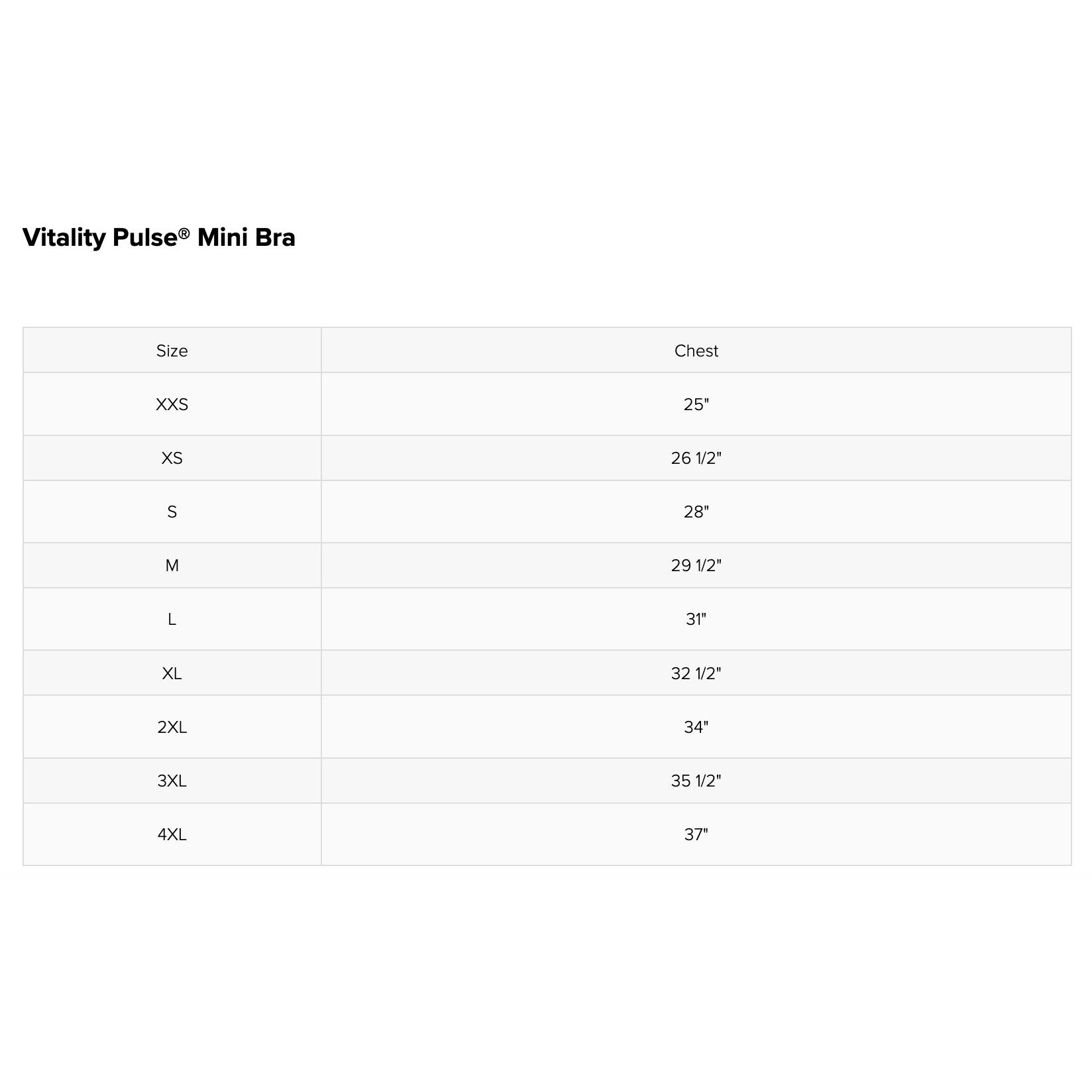 Vitality Pulse® Mini Bra