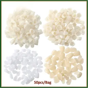 50 pieces of resin dental temporary veneers, A1/A2 shade, ultra-thin temporary crowns, suitable for upper anterior teeth, front teeth, and molars. gifts