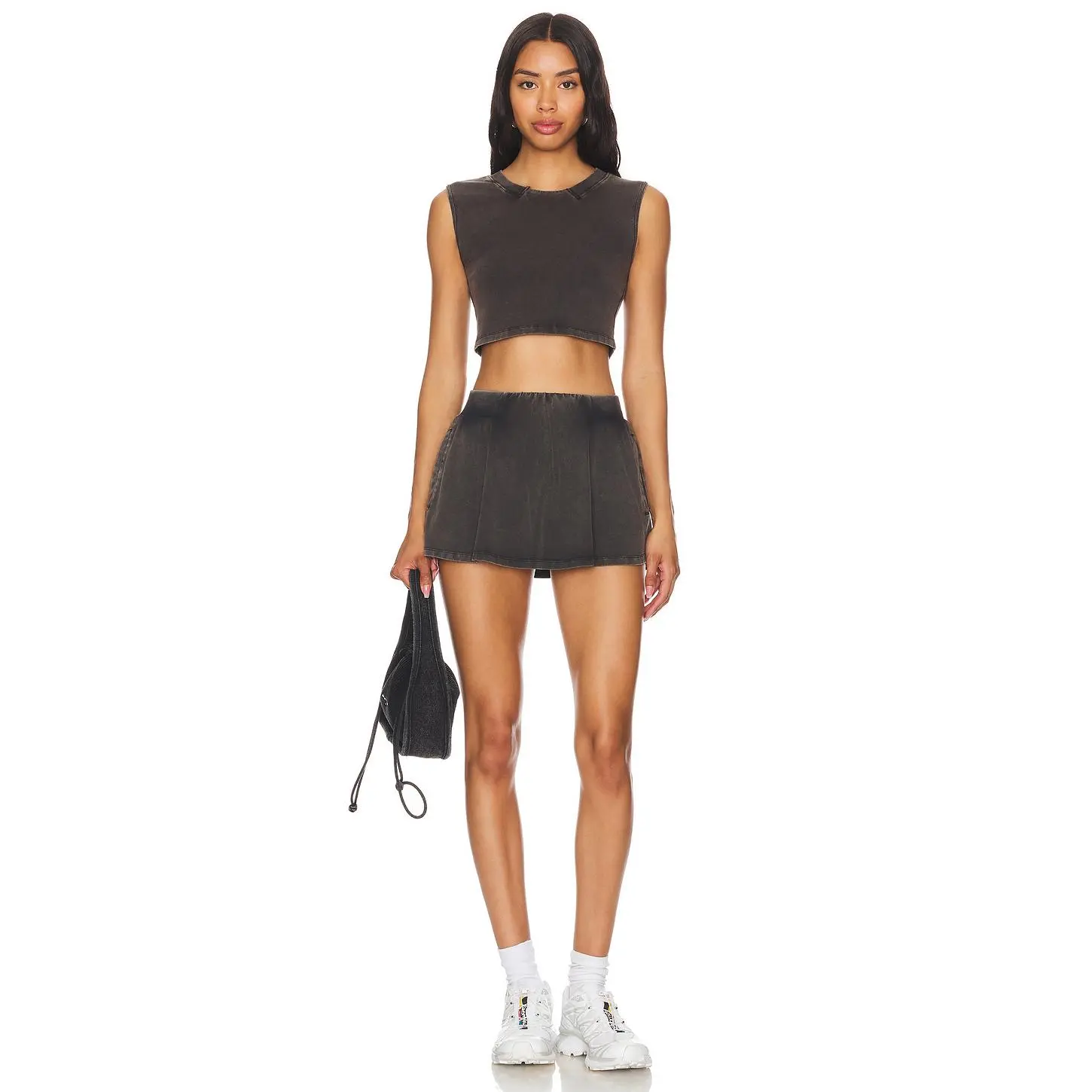 Free People X FP Movement Hot Shot Skort Set in Black