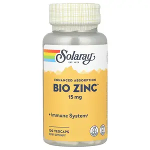 Solaray Bio Zinc™, 15 mg, 100 VegCaps