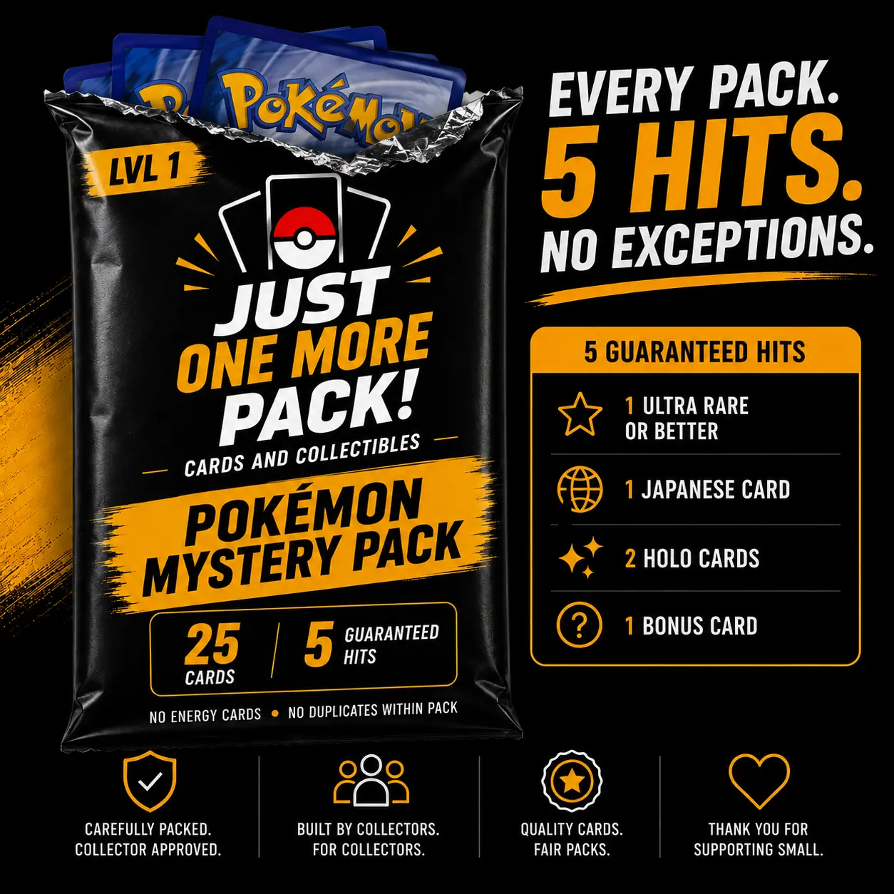 Pokemon Mystery Pack LVL 1