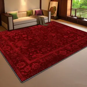 Velvet soft and comfortable patterned printed carpet, Home Decor Rug, Modern Area Rug, suitable for multiple scenarios, available in various sizes, soft and non-shedding, Floral Area Rug, Floral Rugs