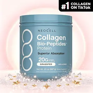 NeoCell Collagen Peptides Powder 20oz - Grassfed Protein with 18 Essential Amino Acids | Advanced Bio-Peptides for Skin & Joint Health