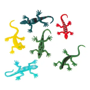 Vibrant Mini Lizard Assortment - 48 Pc. Colorful Plastic Toys