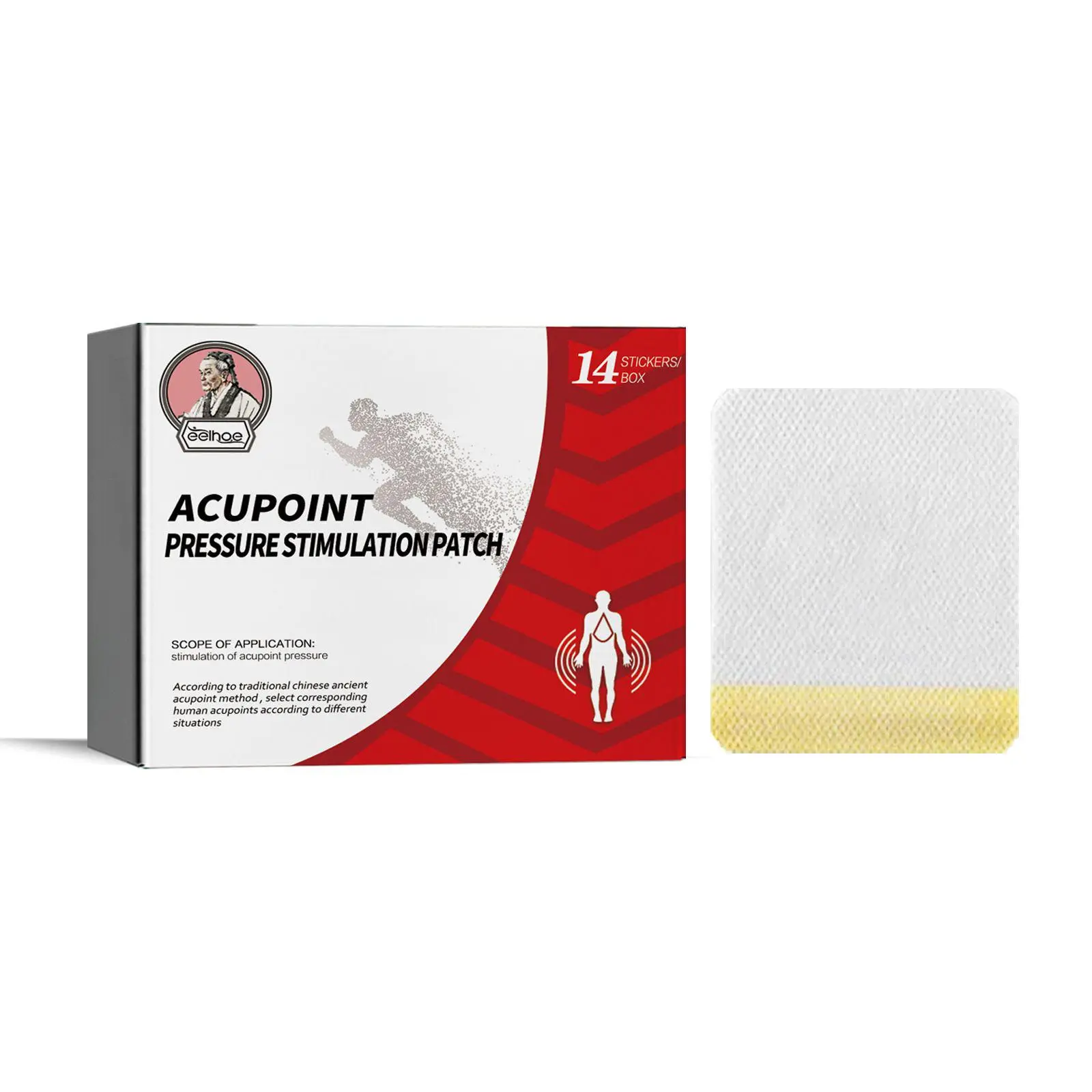 Natural Herbal Self-Adhesive Body Care Patches - 1 Box (14pcs) Acupoint Pressure Stimulation for Blood Sugar Control, Metabolism Boost, Party Bag Gifts, Home Supplies