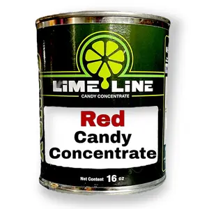 LiME LiNE 16 Oz Transparent Candy Concentrate Paints - Red - Blue - Gold -Black