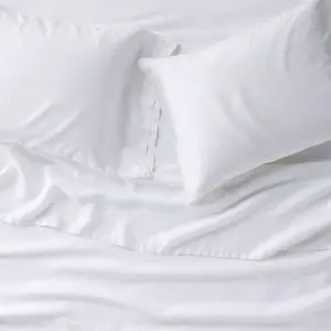 Full 100% Linen Sheet Set White - Casaluna