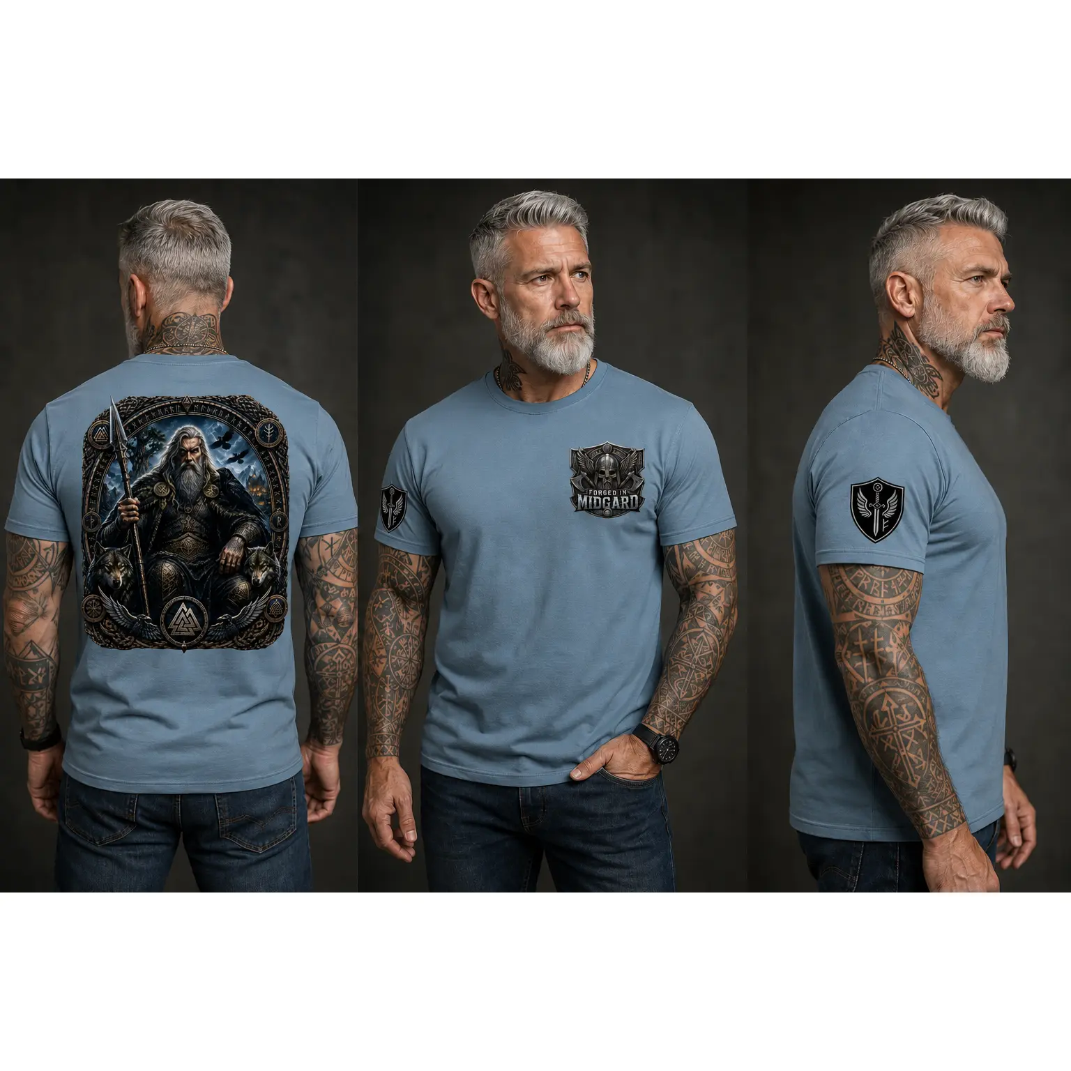 Odin Viking Allfather Graphic T-Shirt – Premium Norse Apparel