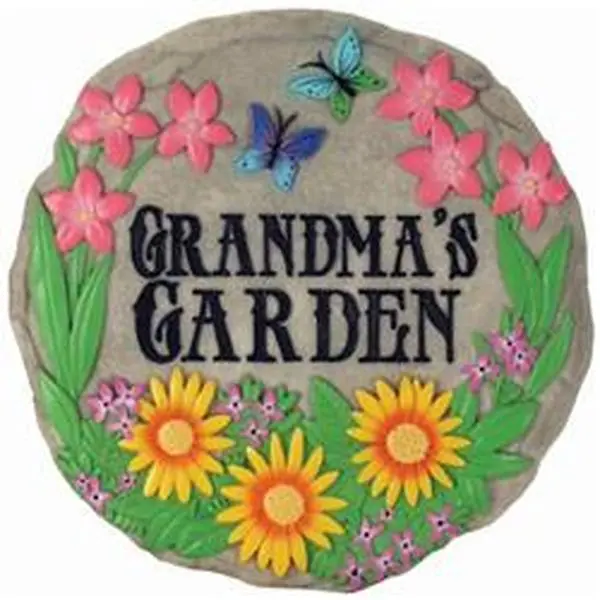 Spoontiques 13278 9 in. Stepping Stone - Grandmas Garden